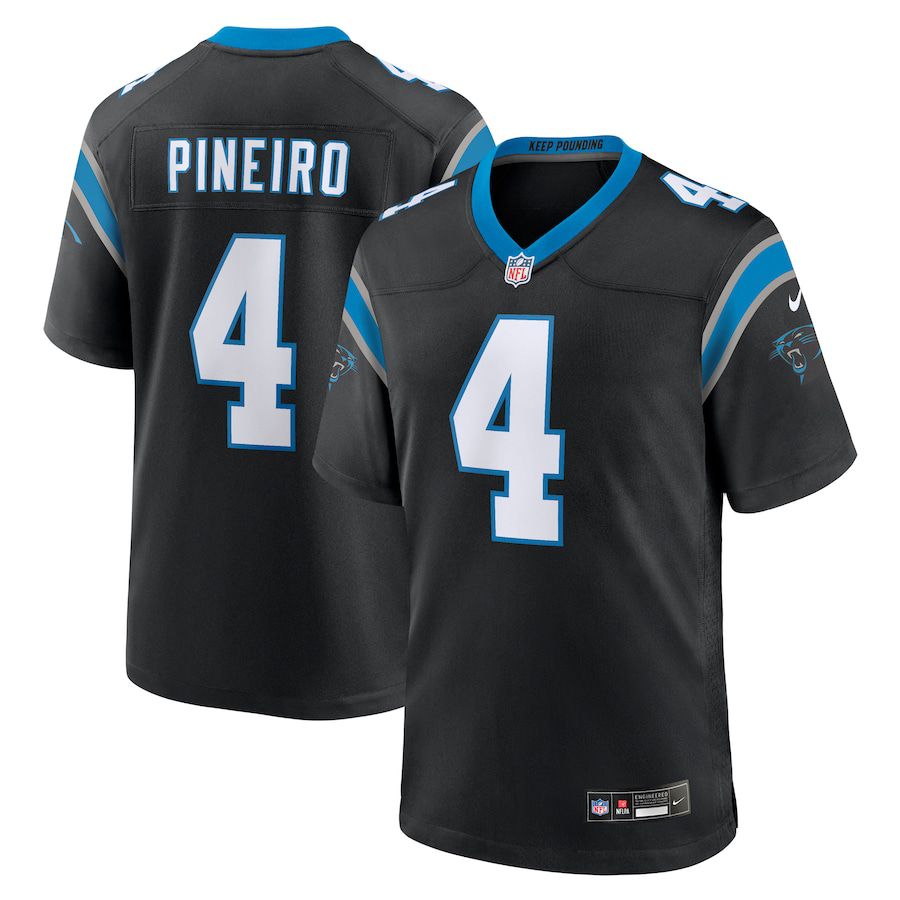 Men Carolina Panthers #4 Eddy Pineiro Nike Black Team Game NFL Jersey->carolina panthers->NFL Jersey